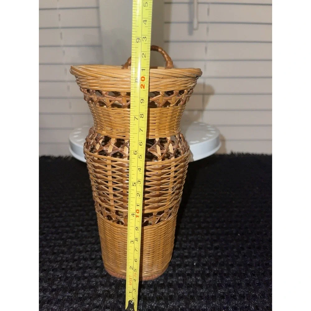 Vintage Woven Wicker Basket Bundle‎ Of 2